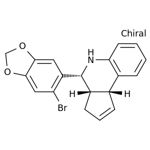 (3aS,4R,9bR)-4-(6-溴苯并[D][1,3]二噁英-5-基)-3A,4,5,9B-四氢-3H-环戊烷[C]喹啉