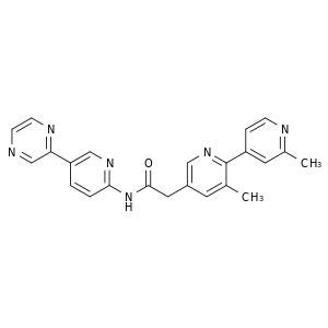 2-(2',3-二甲基-[2,4'-联吡啶]-5-基)-N-(5-(吡嗪-2-基)吡啶-2-基)乙酰胺