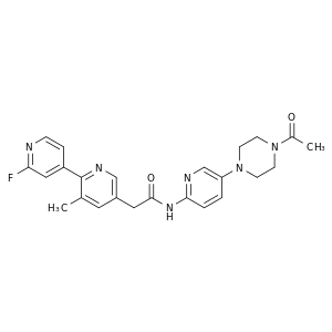 N-(5-(4-乙酰哌嗪-1-基)吡啶-2-基)-2-(2'-氟-3-甲基-[2,4'-联吡啶]-5-基)乙酰胺