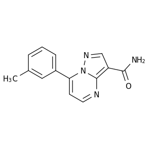 7-(间甲苯基)吡唑并[1,5-a]嘧啶-3-甲酰胺