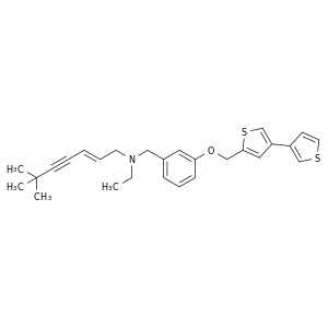 (E)-N-(3-([3,3'-二噻吩]-5-基甲氧基)苄基)-N-乙基-6,6-二甲基庚-2-烯-4-炔-1-胺