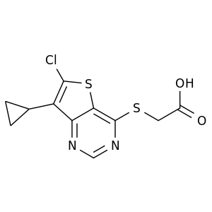 2-((6-氯-7-环丙基噻吩并[3,2-d]嘧啶-4-基)硫基)乙酸