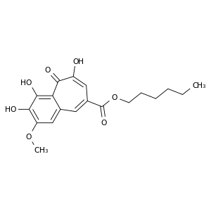 3,4,6-三羟基-2-甲氧基-5-氧代-5H-苯并[7]环烯-8-羧酸己酯