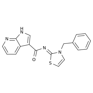 N-(3-苄基噻唑-2(3H)-亚基)-1H-吡咯并[2,3-b]吡啶-3-甲酰胺