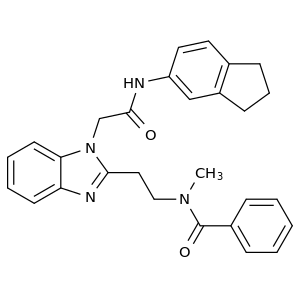 N-(2-(1-(2-((2,3-二氢-1H-茚-5-基)氨基)-2-氧代乙基)-1H-苯并[d]咪唑-2-基)乙基)-N-甲基苯甲酰胺