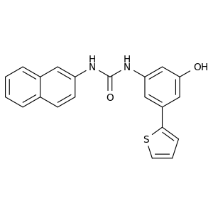 1-(3-羟基-5-(噻吩-2-基)苯基)-3-(萘-2-基)脲