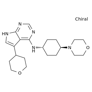 N-(反式-4-吗啉环己基)-5-(四氢-2H-吡喃-4-基)-7H-吡咯并[2,3-d]嘧啶-4-胺