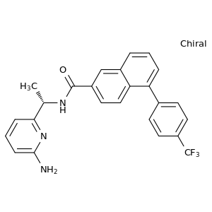 (S)-N-(1-(6-氨基吡啶-2-基)乙基)-5-(4-(三氟甲基)苯基)-2-萘甲酰胺