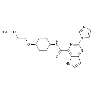 2-(1H-咪唑-1-基)-N-(顺式-4-(2-甲氧基乙氧基)环己基)-5H-吡咯并[3,2-d]嘧啶-4-甲酰胺