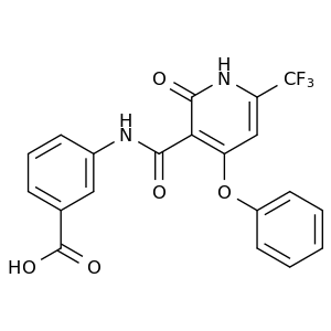 3-(2-氧代-4-苯氧基-6-(三氟甲基)-1,2-二氢吡啶-3-甲酰胺基)苯甲酸