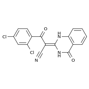 3-(2,4-二氯苯基)-3-氧代-2-(4-氧代-3,4-二氢喹唑啉-2(1H)-亚基)丙腈