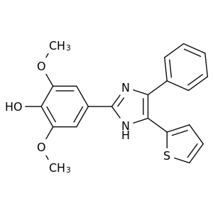 2,6-二甲氧基-4-[4-苯基-5-(2-噻吩基)-1H-咪唑-2-基]苯酚
