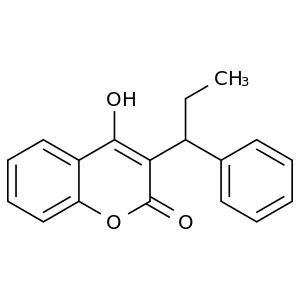 4-羟基-3-(1-苯基丙基)-2H-苯并吡喃-2-酮