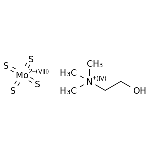 2-羟基-N,N,N-三甲基乙铵四硫钼酸盐