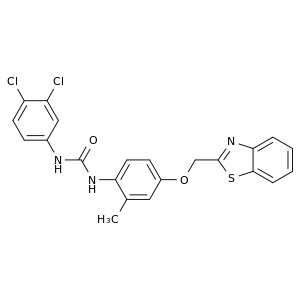 1-(4-(苯并[d]噻唑-2-基甲氧基)-2-甲基苯基)-3-(3,4-二氯苯基)脲